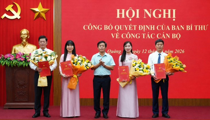 Ban Bí thư chỉ định thêm 5 Ủy viên Ban Chấp hành Đảng bộ tỉnh Quảng Trị - Ảnh 1.