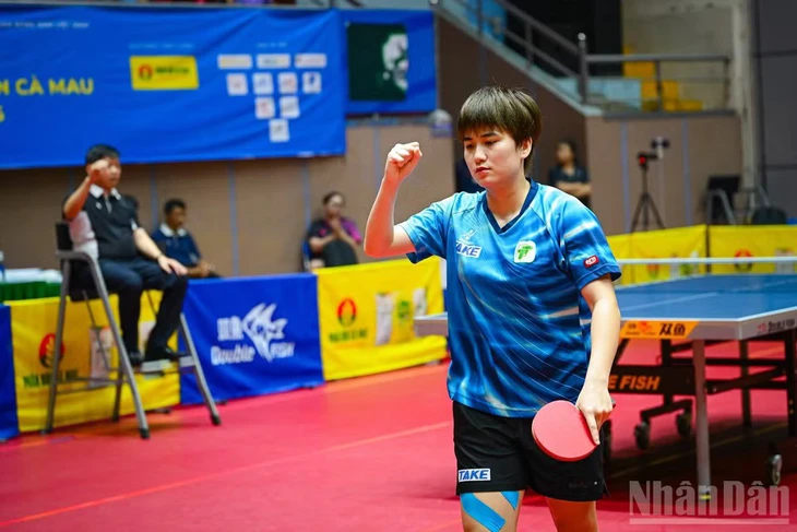 Xác định 2 trận chung kết đầu tiên của môn bóng bàn Đại hội Thể thao toàn quốc 2026 - Ảnh 1.