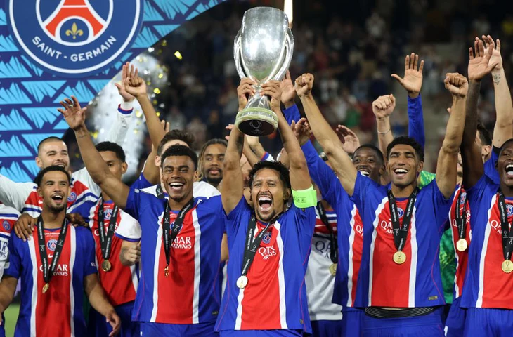 Đánh bại Aston Villa, PSG giành Siêu cúp châu Âu 2026 - Ảnh 1.