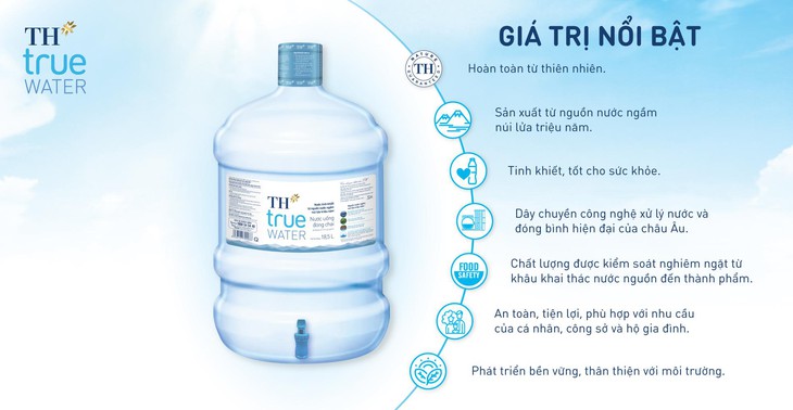 TH true WATER bình vòi 18,5 lít mới ra mắt, tiện lợi từ nguồn nước ngầm núi lửa triệu năm - Ảnh 3.