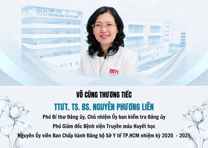 Phó giám đốc Bệnh viện Truyền máu Huyết học TP.HCM Nguyễn Phương Liên qua đời tuổi 53 - Ảnh 1.
