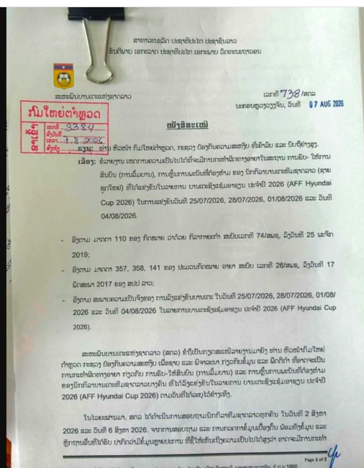  Tuyển Lào bị điều tra bán độ ở ASEAN Cup 2026?  - Ảnh 2.