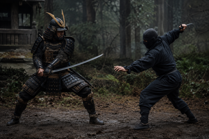 Kết quả bất ngờ về cuộc đấu 'samurai vs ninja' - Ảnh 1.