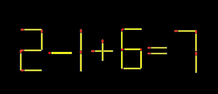 Thử tài IQ: Di chuyển một que diêm để 21+8=7 thành phép tính đúng - Ảnh 2.
