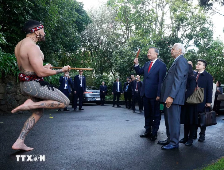 Lễ đón đặc biệt dành cho Tổng Bí thư, Chủ tịch nước Tô Lâm tại New Zealand - Ảnh 2.