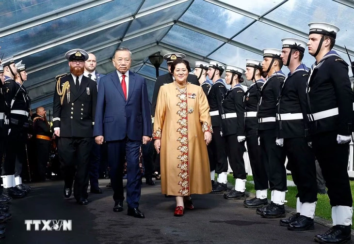 Lễ đón đặc biệt dành cho Tổng Bí thư, Chủ tịch nước Tô Lâm tại New Zealand - Ảnh 4.