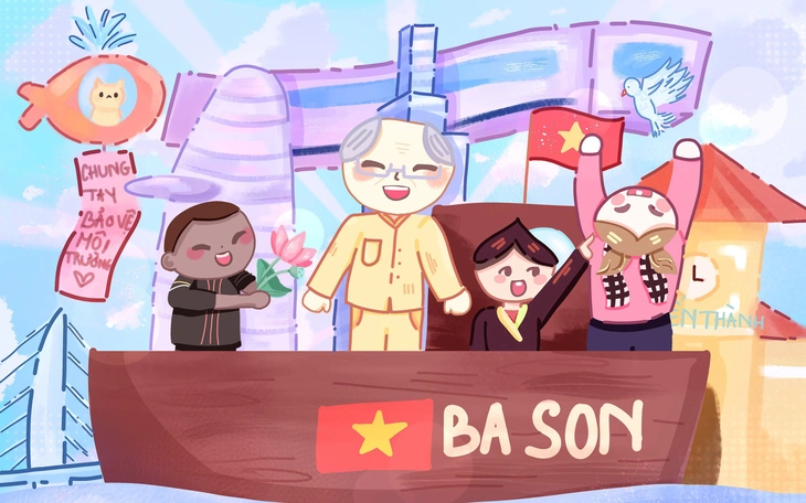 Học sinh TP.HCM vẽ tranh 'gieo' tình yêu nguồn nước - Ảnh 2.