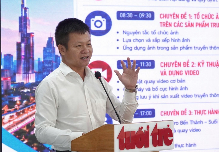 Sinh viên Trường đại học Cửu Long tiếp tục hoạt động 'Làm báo cùng Tuổi Trẻ' - Ảnh 3.