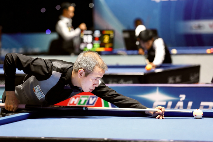 Trần Quyết Chiến thắng trận ra quân Giải billiards quốc tế HTV - Ảnh 1.