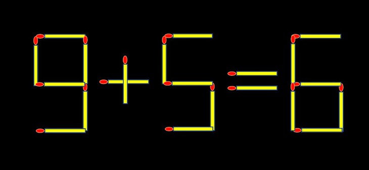 Thử tài IQ: Di chuyển một que diêm để 14+8=6 thành phép tính đúng - Ảnh 2.