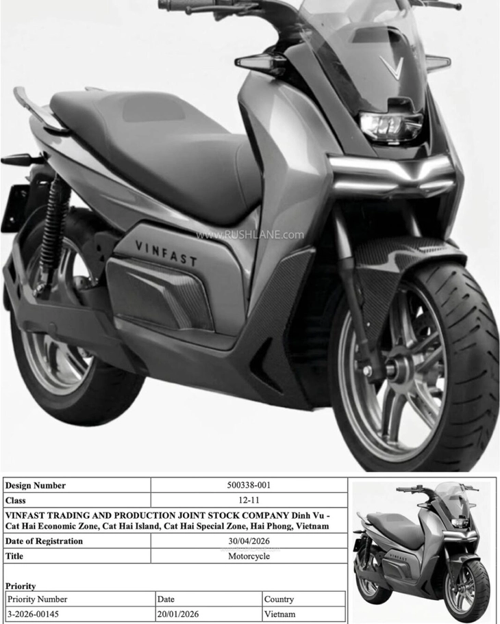 Chưa ra mắt Việt Nam, xe máy điện VinFast Rasad rục rịch ra nước ngoài, dễ là đối thủ của Honda ADV160 - Ảnh 2.