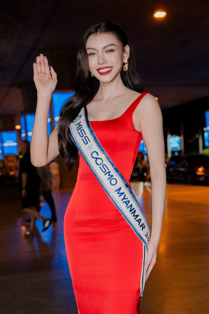 Thae Su Nyein đến Việt Nam thi Miss Cosmo sau ồn ào bị tước danh hiệu á hậu Miss Grand - Ảnh 3.