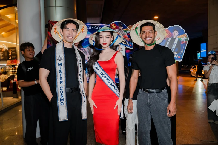 Thae Su Nyein đến Việt Nam thi Miss Cosmo sau ồn ào bị tước danh hiệu á hậu Miss Grand - Ảnh 1.