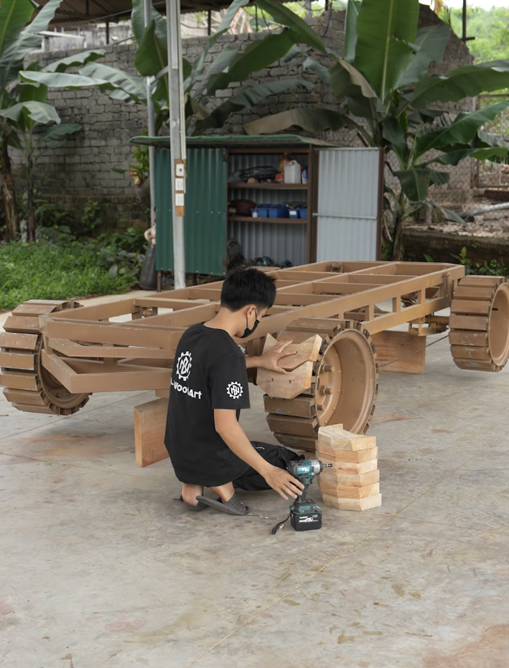 Thợ Việt chế siêu phẩm xe gỗ: Hàng độc bản chạy được, lấy cảm hứng từ bom tấn Avatar - Ảnh 3.