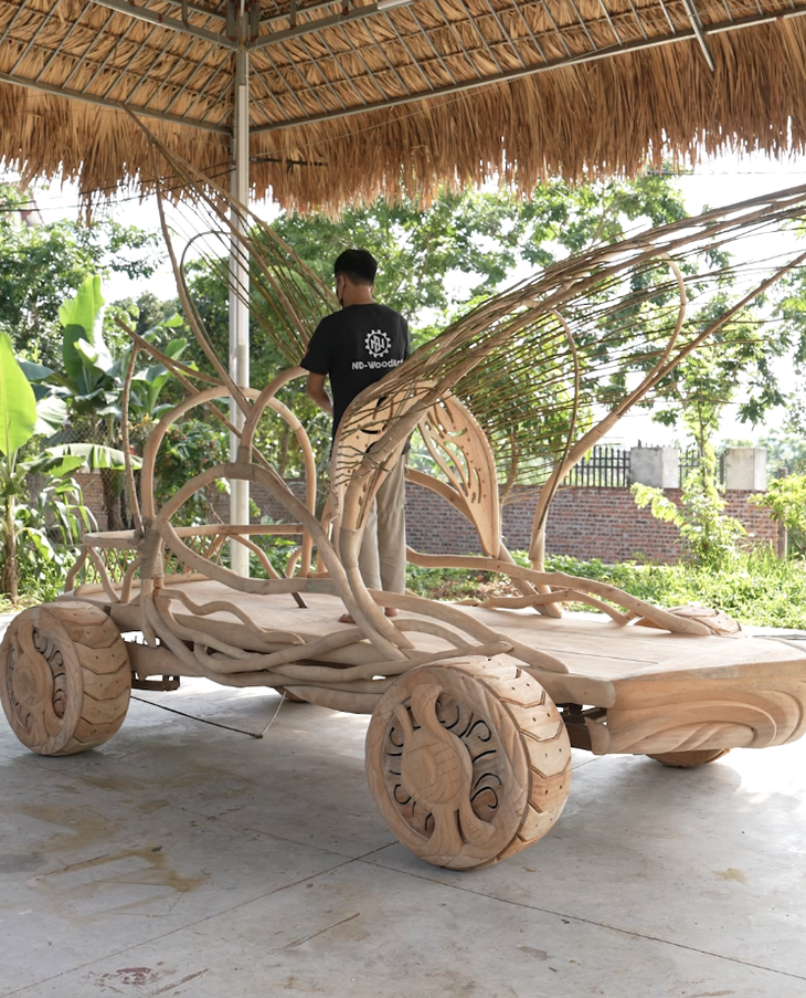 Thợ Việt chế siêu phẩm xe gỗ: Hàng độc bản chạy được, lấy cảm hứng từ bom tấn Avatar - Ảnh 5.