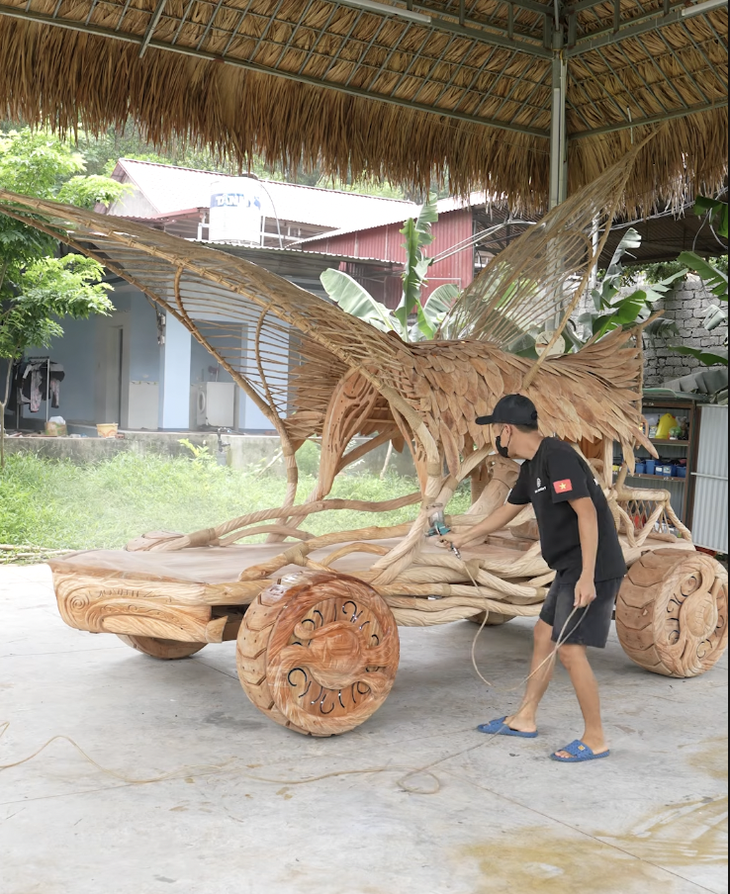 Thợ Việt chế siêu phẩm xe gỗ: Hàng độc bản chạy được, lấy cảm hứng từ bom tấn Avatar - Ảnh 6.