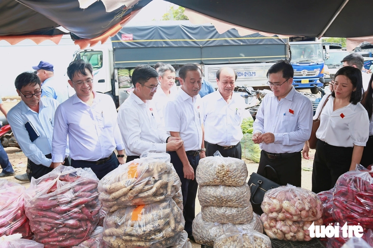 Tăng cường kiểm soát nguồn gốc hàng hóa vào chợ đầu mối Hóc Môn - Ảnh 1.