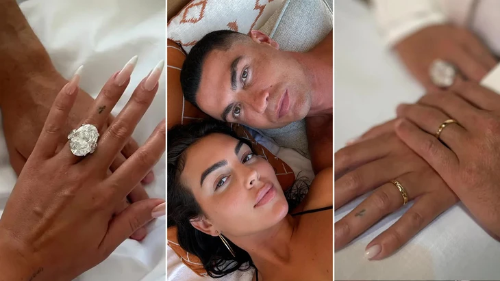 Đằng sau cặp nhẫn cưới vàng cổ điển của vợ chồng Ronaldo - Ảnh 3.