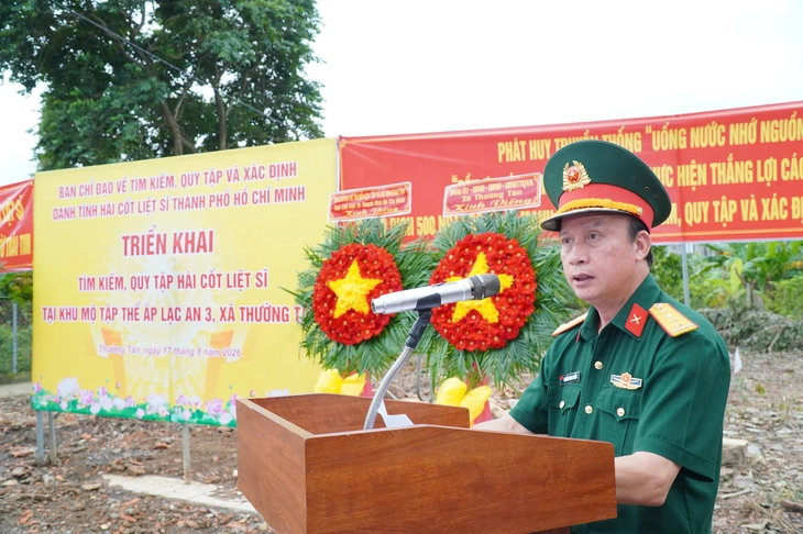 TP.HCM triển khai tìm kiếm 5 liệt sĩ tại xã Thường Tân - Ảnh 1.