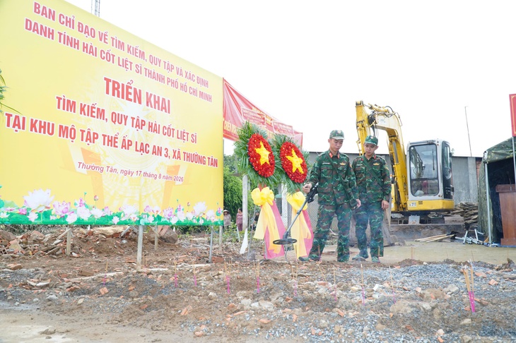 TP.HCM triển khai tìm kiếm 5 liệt sĩ tại xã Thường Tân - Ảnh 3.