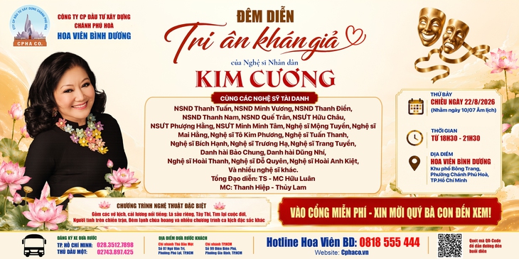 Đêm diễn tri ân khán giả của NSND Kim Cương: một đêm diễn - vạn tấm lòng - Ảnh 1.