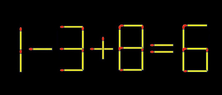 Thử tài IQ: Di chuyển một que diêm để 19+8=6 thành phép tính đúng - Ảnh 1.