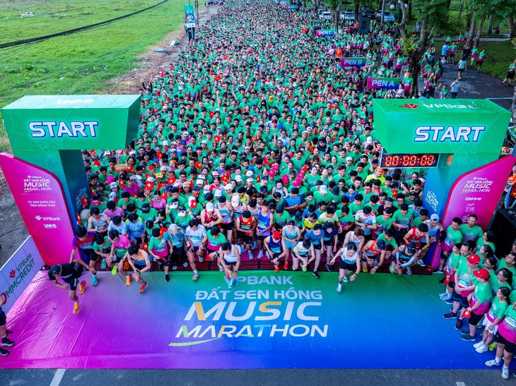 Gần 12.000 vận động viên đăng ký VPBank Đất Sen Hồng Music Marathon 2026 - Ảnh 1.
