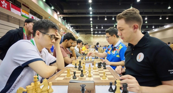 Vượt qua Carlsen, Lê Tuấn Minh lên ngôi vô địch giải cờ vua danh giá - Ảnh 1.