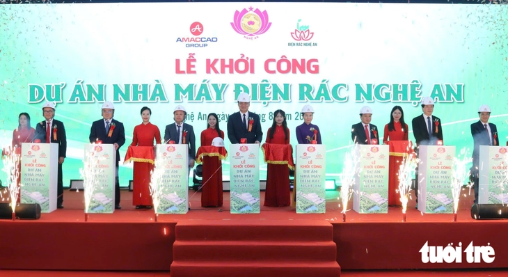 Khởi công nhà máy điện rác lớn nhất miền Trung - Ảnh 1.