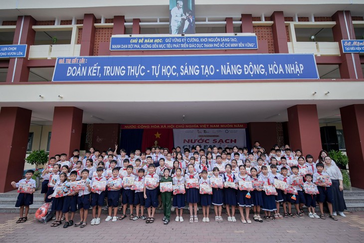 Trường Tiểu học Minh Thạnh tiếp nhận hệ thống lọc nước trước thềm năm học mới - Ảnh 5.