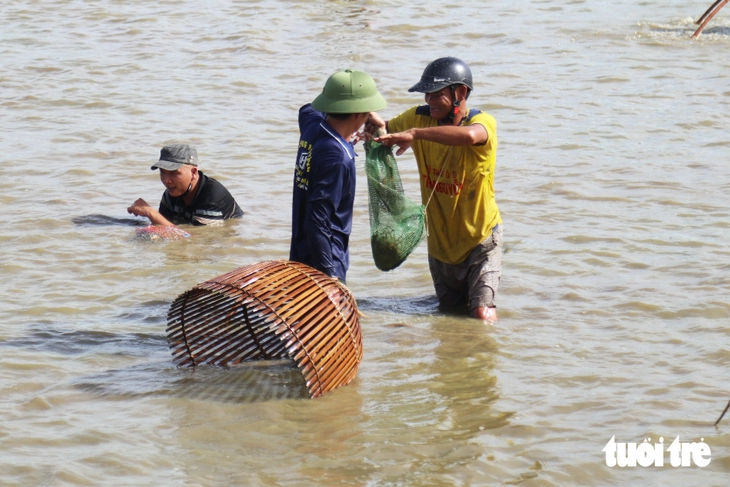 Hằng trăm người lao xuống đầm, nô nức nơm cá - Ảnh 6.