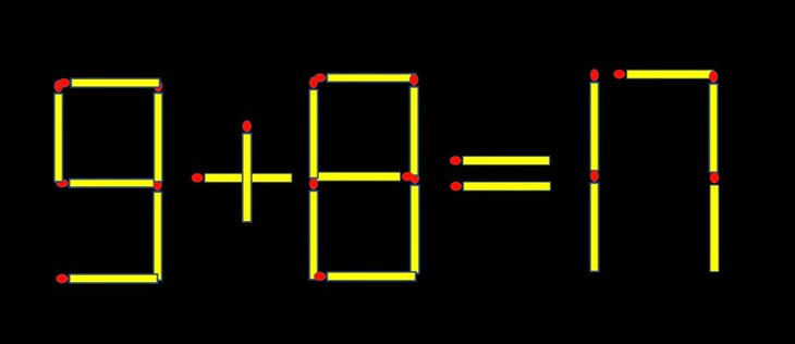 Thử tài IQ: Di chuyển một que diêm để 8+8=11 thành phép tính đúng - Ảnh 2.