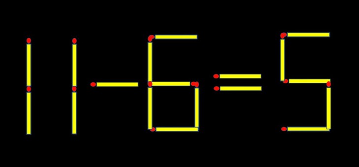 Thử tài IQ: Di chuyển một que diêm để 8+8=11 thành phép tính đúng - Ảnh 1.