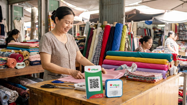 VNPAY trang bị loa thông báo giao dịch cho hộ kinh doanh - Ảnh 1.