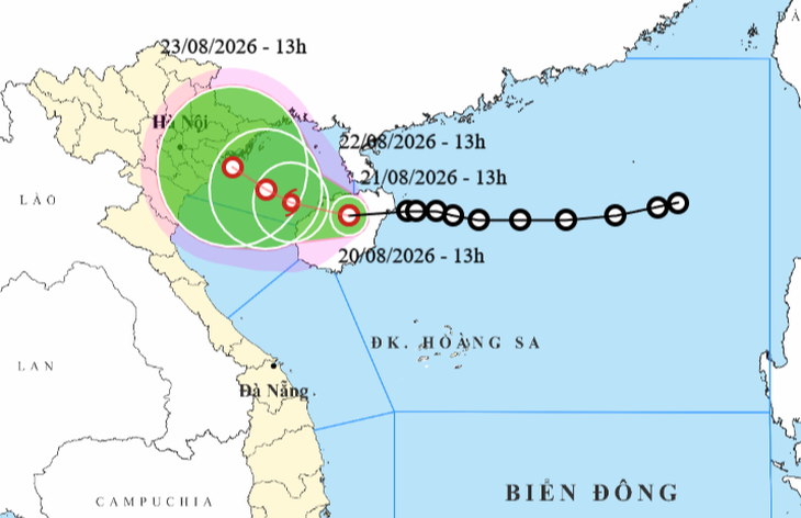 Áp thấp nhiệt đới mạnh lên thành bão số 4 , ảnh hưởng đến Quảng Ninh và Hải Phòng - Ảnh 1.