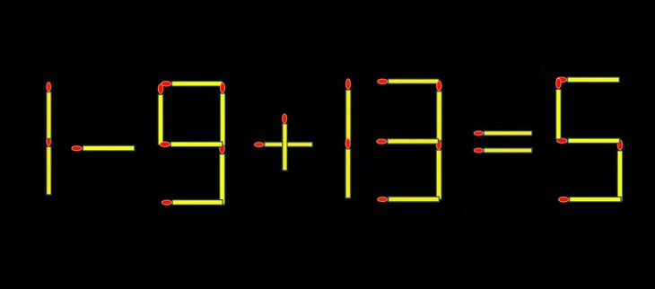 Thử tài IQ: Di chuyển một que diêm để 18+13=5 thành phép tính đúng - Ảnh 2.