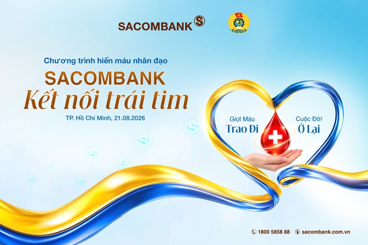 HÀNH TRÌNH 14 NĂM SACOMBANK TRAO GIỌT HỒNG SẺ CHIA SỰ SỐNG - Ảnh 1.