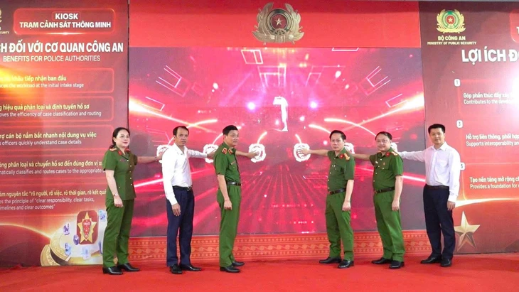 Trạm Cảnh sát thông minh đi vào hoạt động tại Thanh Hóa - Ảnh 1.