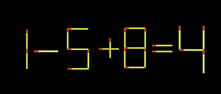 Thử tài IQ: Di chuyển một que diêm để 19+8=4 thành phép tính đúng - Ảnh 1.