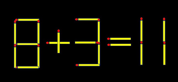 Thử tài IQ: Di chuyển một que diêm để 5+16=8 thành phép tính đúng - Ảnh 1.