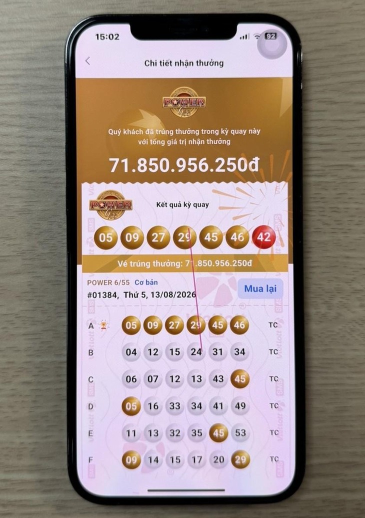 Trúng Vietlott hơn 1.100 lần, người đàn ông Quảng Trị lần này ‘ôm’ Jackpot gần 72 tỉ đồng - Ảnh 2.