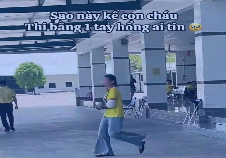 clip vui lạ 'thi bằng lái ô tô bằng một tay' - Ảnh 1.
