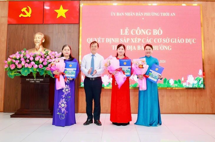 Phường Thới An, TP.HCM công bố quyết định sắp xếp trường học - Ảnh 3.