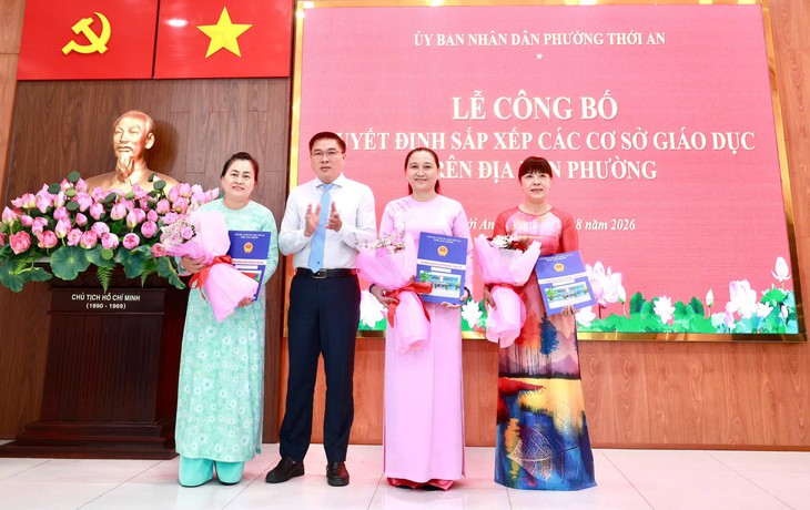 Phường Thới An, TP.HCM công bố quyết định sắp xếp trường học - Ảnh 4.