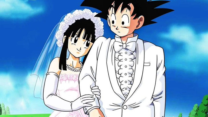 Dragon Ball tái hiện khoảnh khắc Goku và Chi Chi mới cưới sau 38 năm - Ảnh 1.