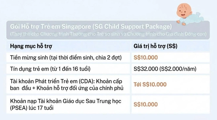 Trẻ em Singapore chào đời là được chính phủ 'nuôi', tổng cộng đến 1,4 tỉ đồng - Ảnh 3.