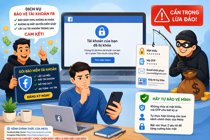 Dịch vụ 'bảo vệ, lấy lại tài khoản Facebook' có đáng tin? - Ảnh 2.