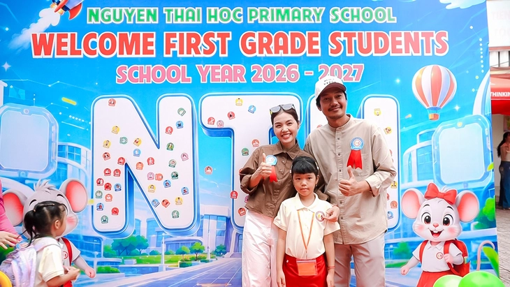Trường Tiểu học Nguyễn Thái Học đón học sinh lớp 1: Đẩy mạnh đưa tiếng Anh thành ngôn ngữ thứ hai - Ảnh 6.
