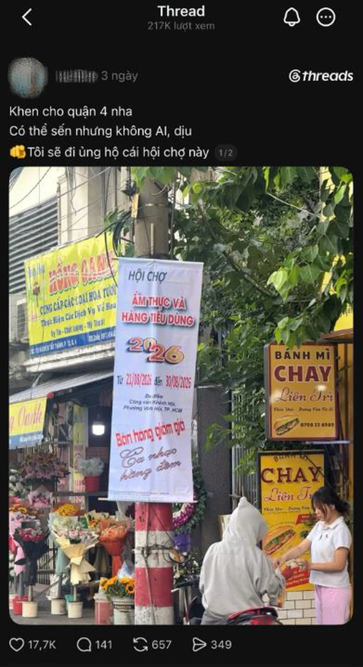 Thời AI lên ngôi, poster hội chợ 'sến nhưng dịu' lại được lòng dân mạng - Ảnh 1.