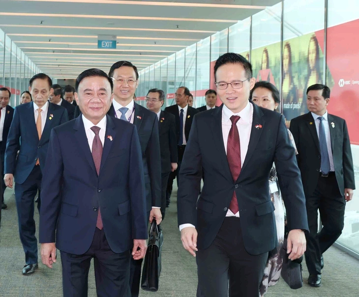 Thường trực Ban Bí thư Trần Cẩm Tú bắt đầu thăm chính thức Singapore - Ảnh 1.